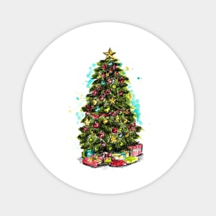 Colorful Christmas tree Magnet